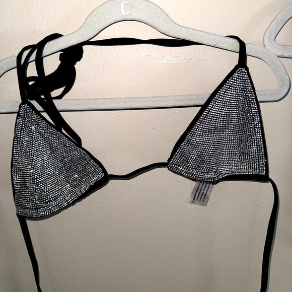 Fashion Nova, like new, rhinestones two piece bikini , size small - Picture 4 of 8